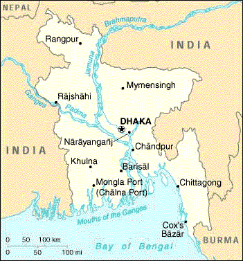 Bangladesh map